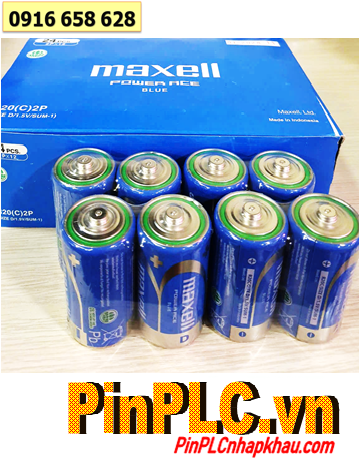 COMBO 01Hộp 24viên Pin D 1.5v Maxell Power ACE R20C (Vỏ xanh) chính hãng _Giá chỉ 229.000đ/Hộp